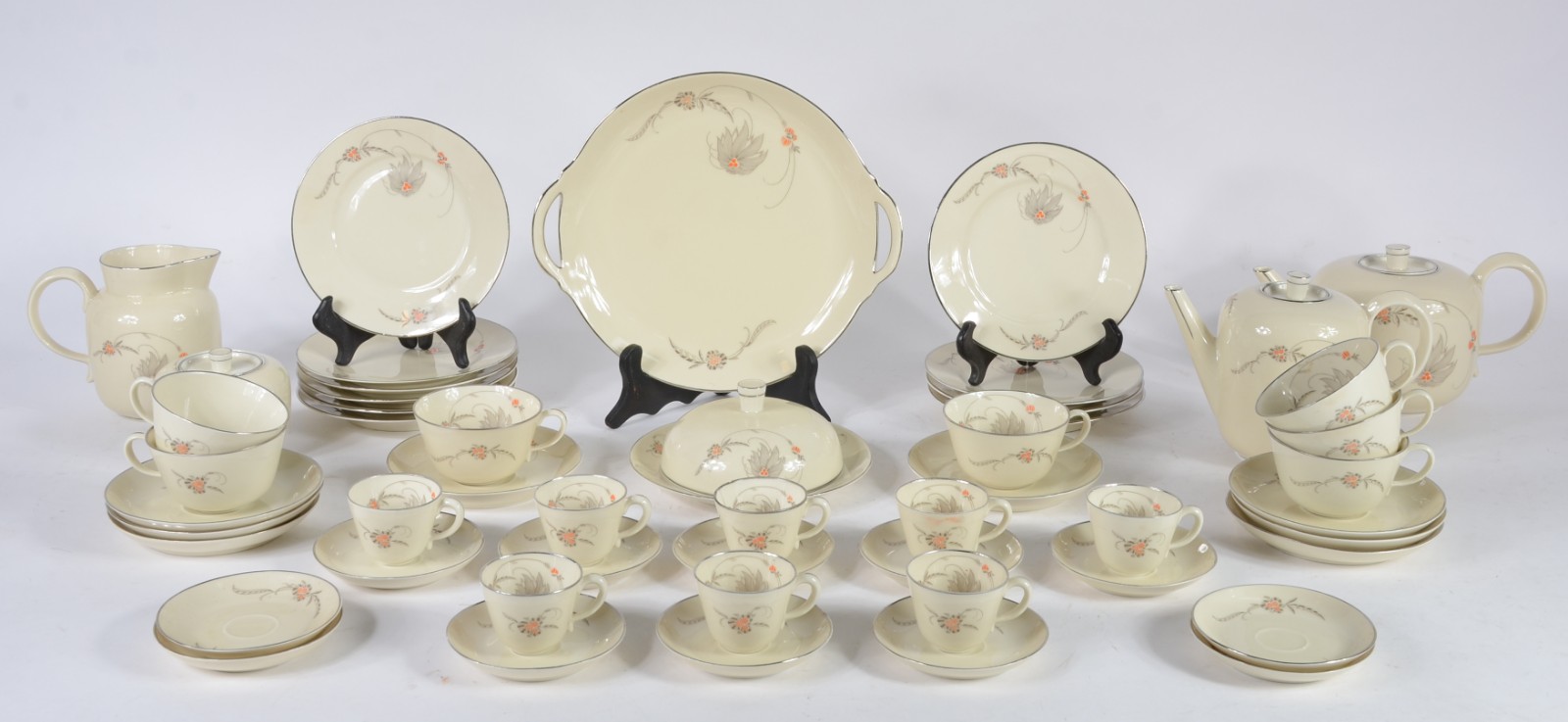 Serviço de chá e café de porcelana francesa - Jean Haviland, na cor... - foto 1 de 9