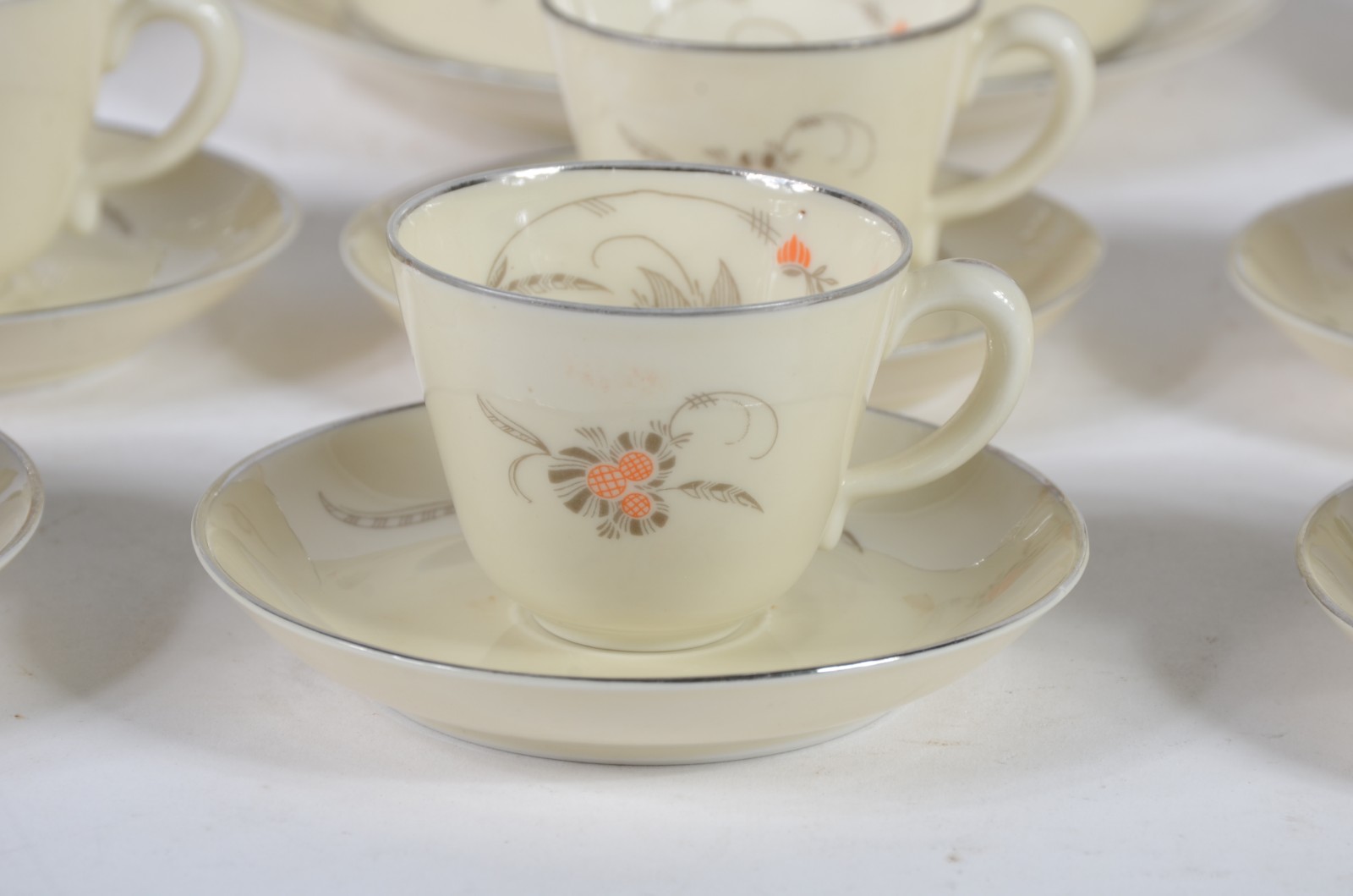 Serviço de chá e café de porcelana francesa - Jean Haviland, na cor... - foto 3 de 9
