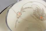 JEAN HAVILAND,  - Serviço de chá e café de porcelana francesa - Jean Haviland, na cor bege decorada com delicadas flores em policromia, composto de: 7 xícaras de chá co
