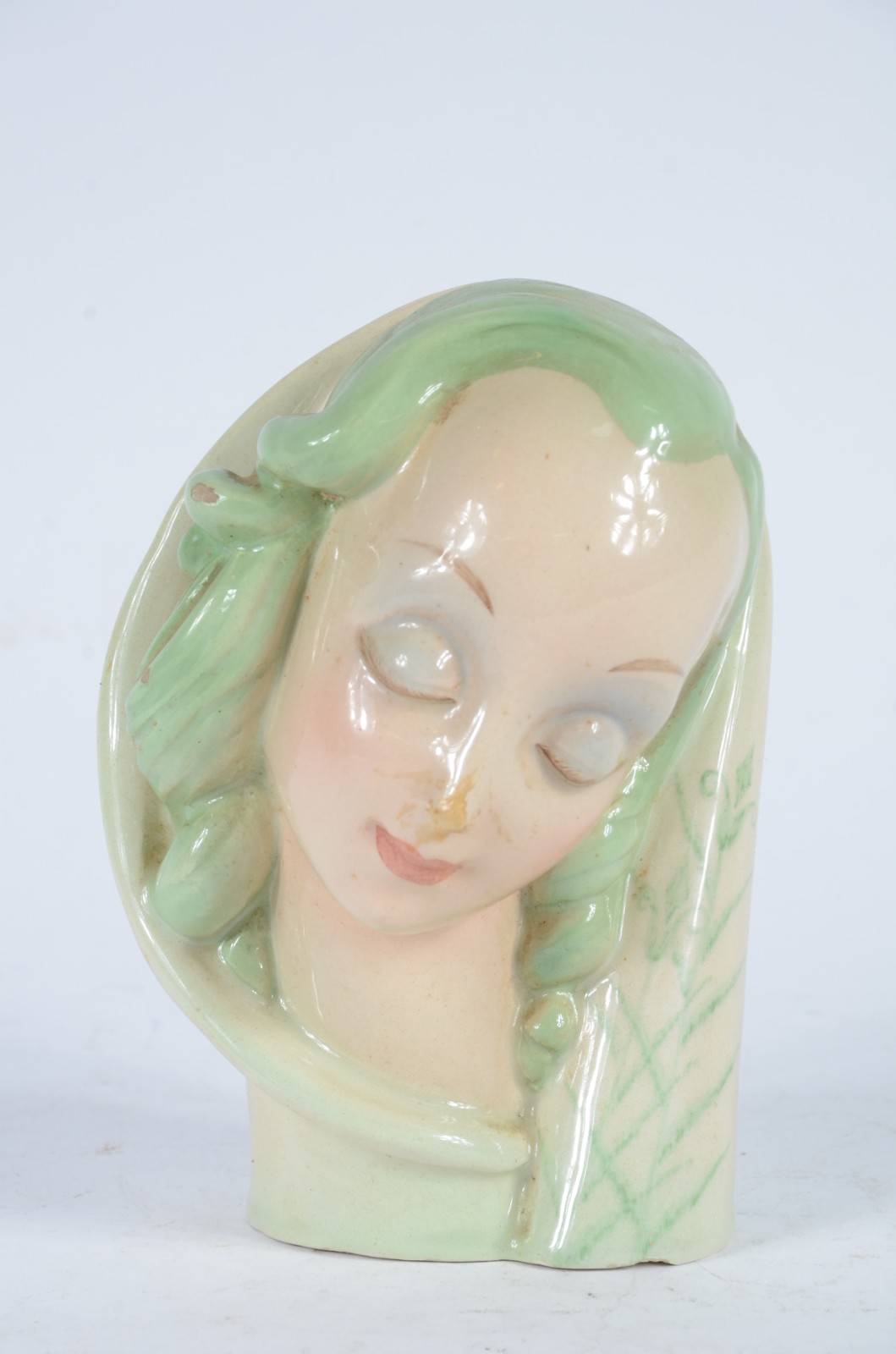 Estatueta Art Deco italiana de porcelana policromada representando... - foto 1 de 8