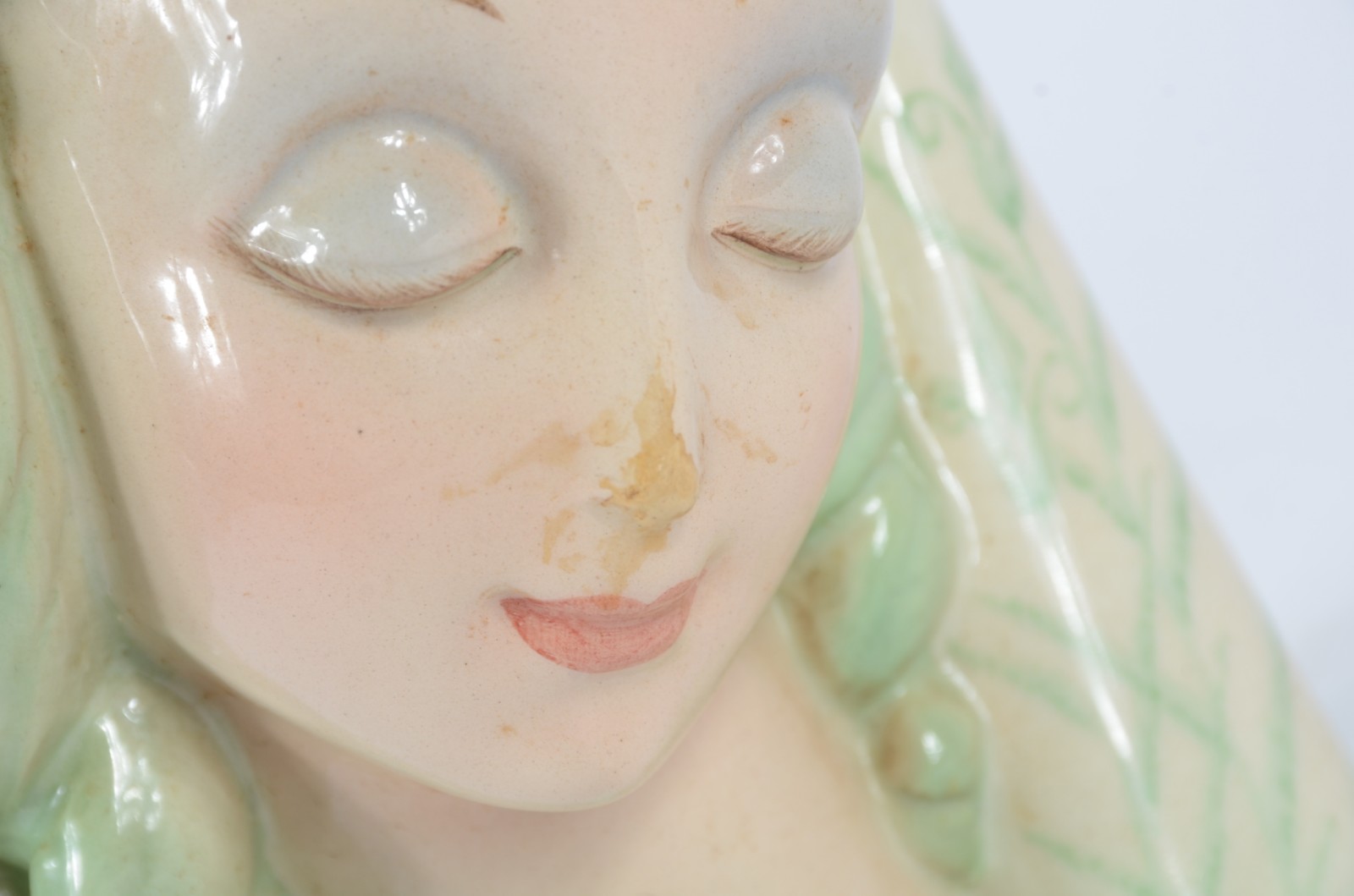 Estatueta Art Deco italiana de porcelana policromada representando... - foto 3 de 8