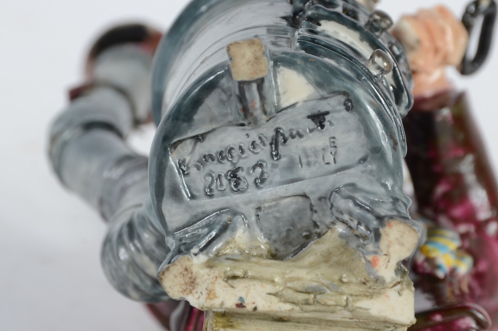 Escultura de porcelana italiana Capo di Monti - "Guido Cacciapuoti... - foto 10 de 10