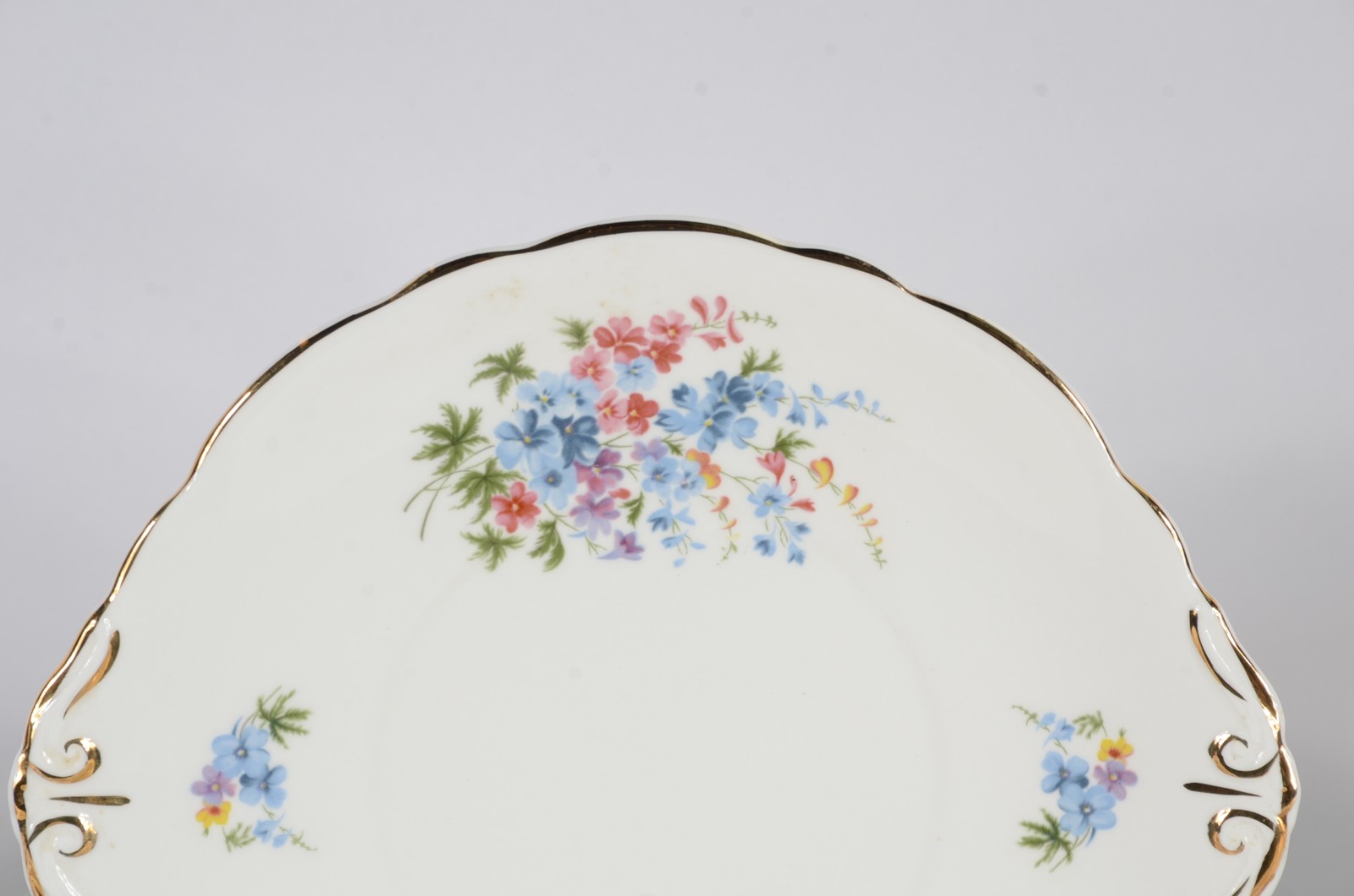 Serviço de chá de porcelana inglesa, Royal Ascot, decoração floral em... - foto 5 de 6