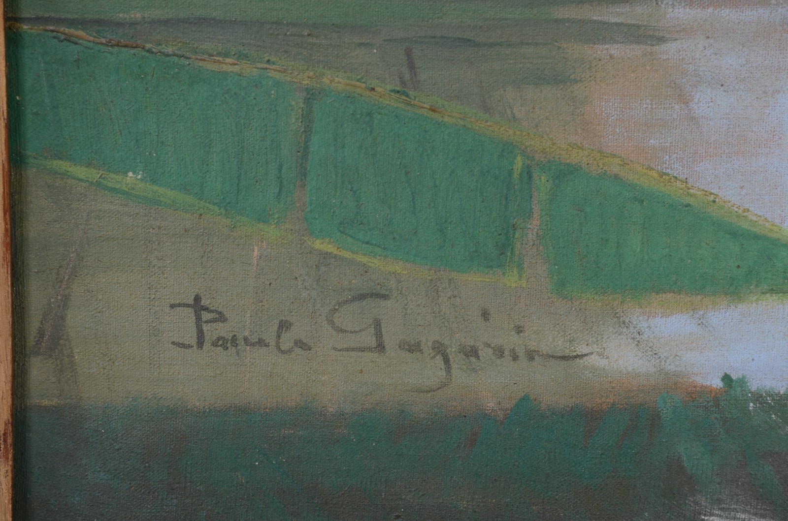 Paulo Gagarin (1885-1980), Paisagem com rio - foto 3 de 4