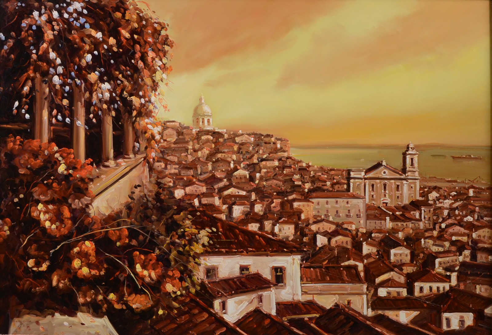 José Benigno (1955), Bairro D'Alfama e o Rio Tejo, Lisboa - foto 1 de 4