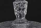 Compoteira de cristal tcheco lapidado. - Compoteira de cristal tcheco lapidado.
