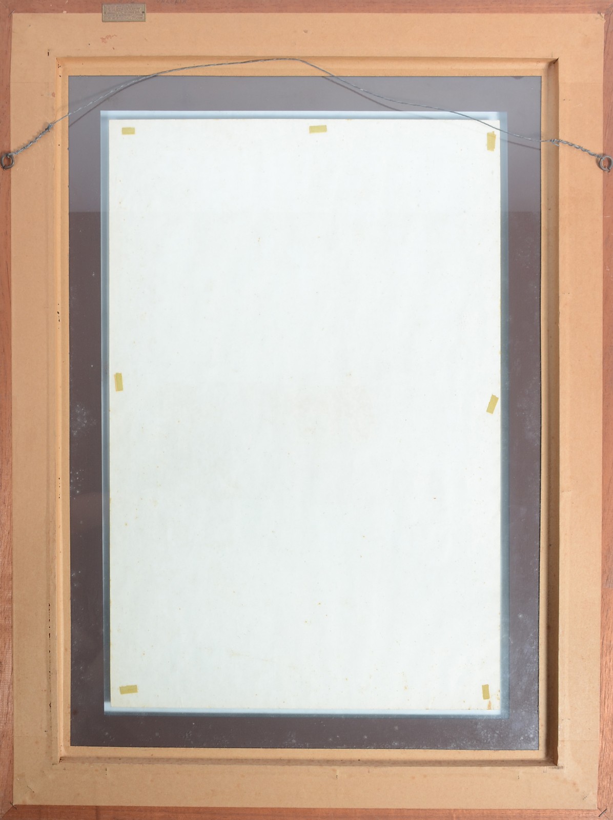 Quadro oriental com figura com cavalo. Assinado. - foto 4 de 5