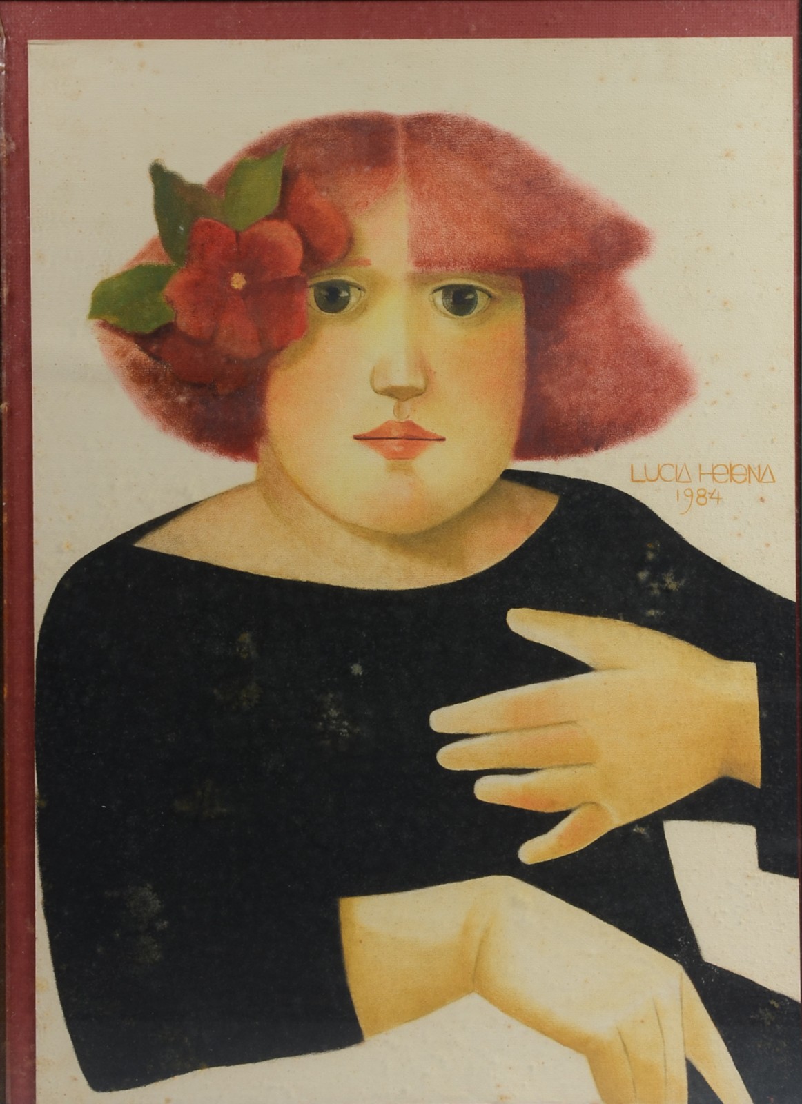 Lucia Helena (1945), Moça com flor no cabelo - foto 1 de 6
