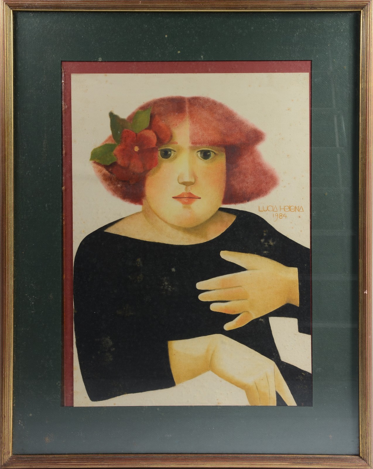 Lucia Helena (1945), Moça com flor no cabelo - foto 2 de 6