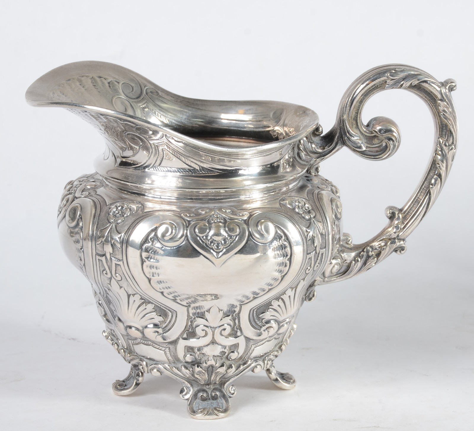 Elegante baixela de chá e café de prata portuguesa, contraste Águia... - foto 6 de 12