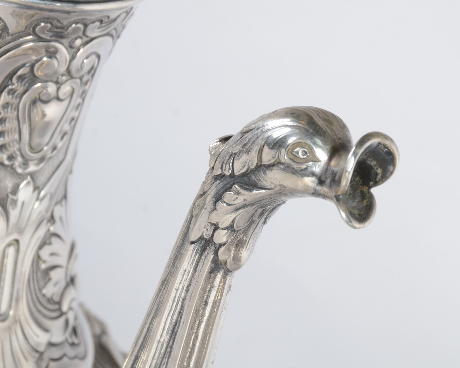 Elegante baixela de chá e café de prata portuguesa, contraste Águia... - foto 8 de 12