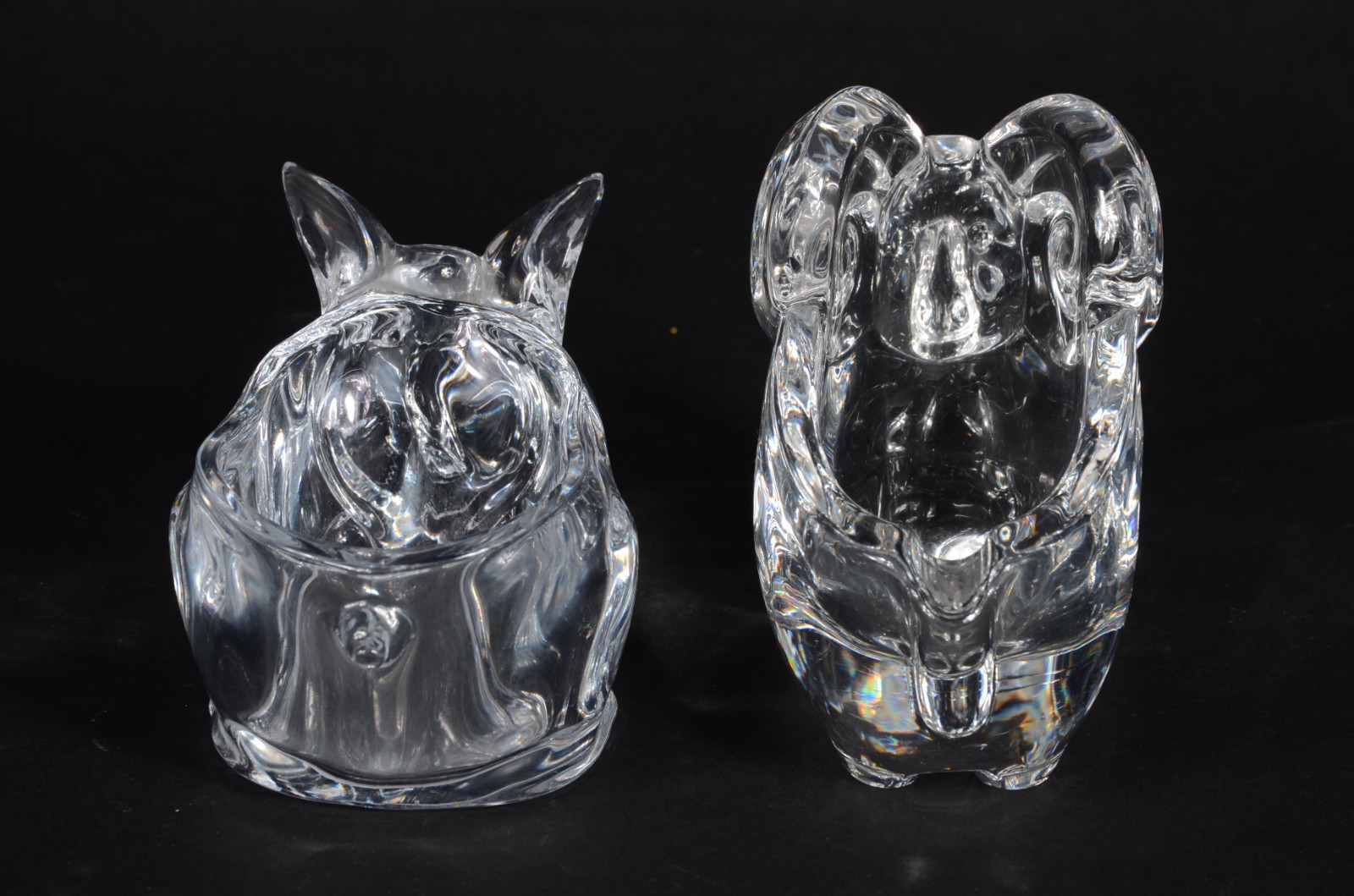 Duas esculturas de cristal, sendo: carneiro e porco. - foto 4 de 7