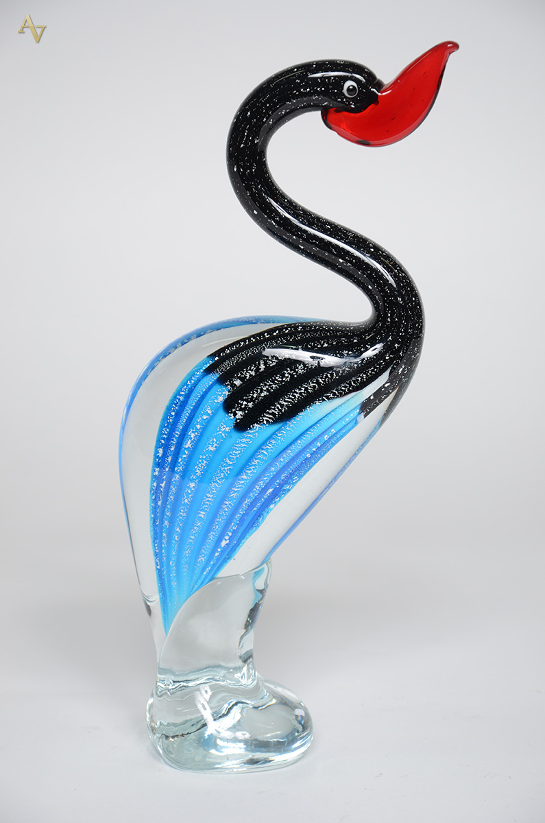 Escultura de murano representando garça. Altura 36 cm. - foto 1 de 2