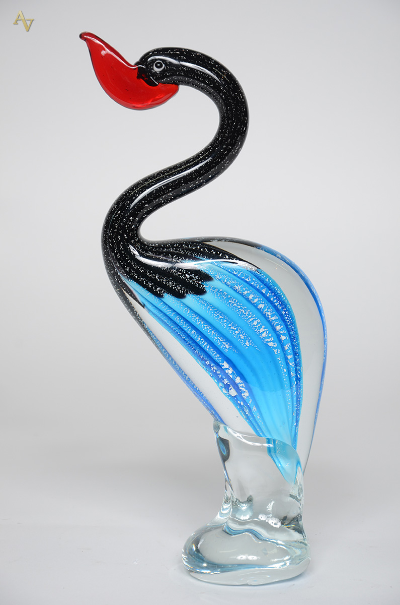 Escultura de murano representando garça. Altura 36 cm. - foto 2 de 2