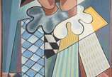Tomaz Santa Rosa (1909-1956), Pierrot - Óleo sobre tela. Datado 1944.