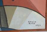 Tomaz Santa Rosa (1909-1956), Pierrot - Óleo sobre tela. Datado 1944.