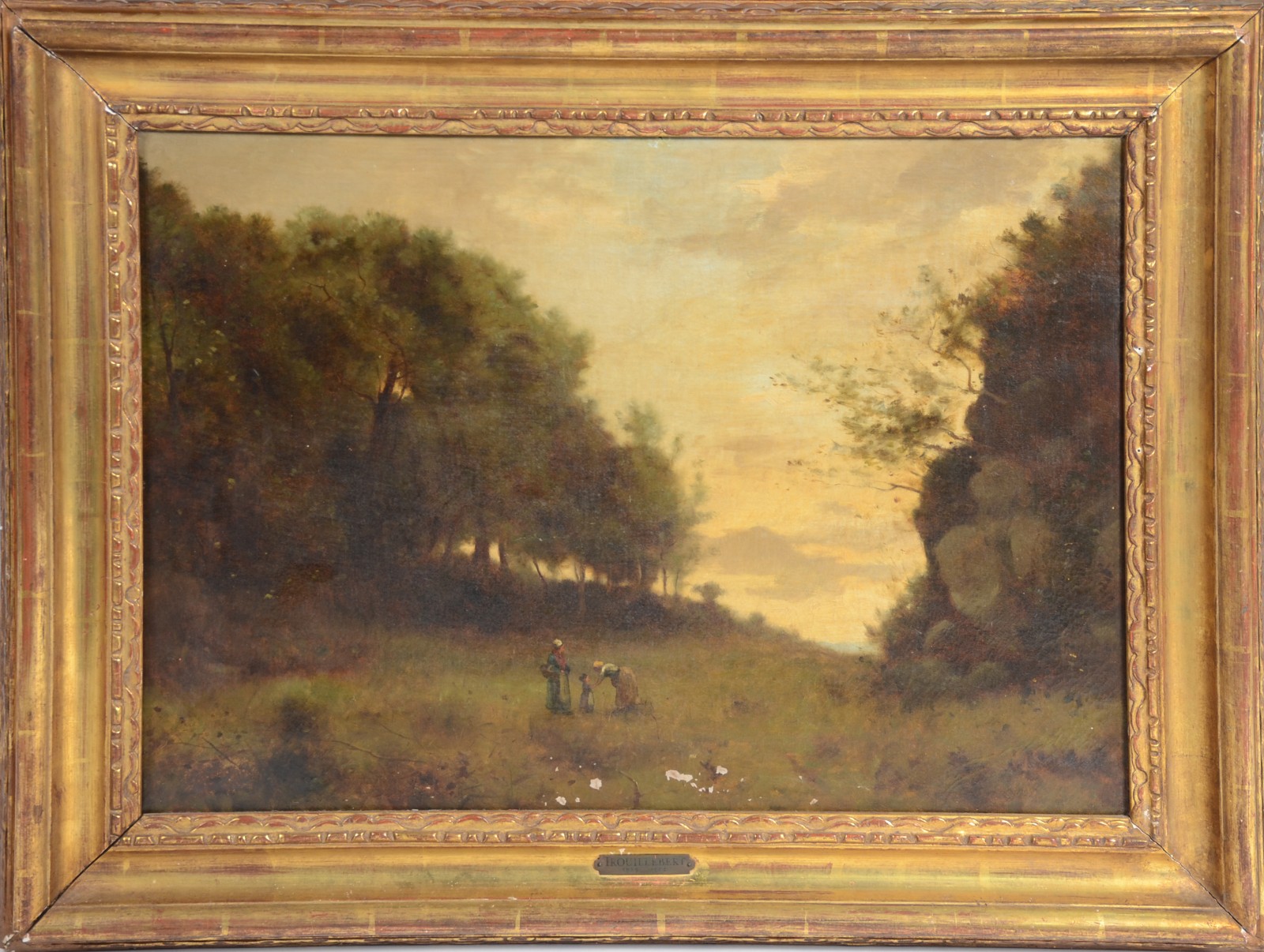 Paul-Désiré Trouillebert (1829-1900), Paisagem com figuras - foto 2 de 4