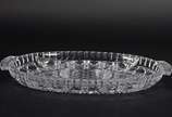 Petisqueira de cristal tcheco lapidado. - Petisqueira de cristal tcheco lapidado.