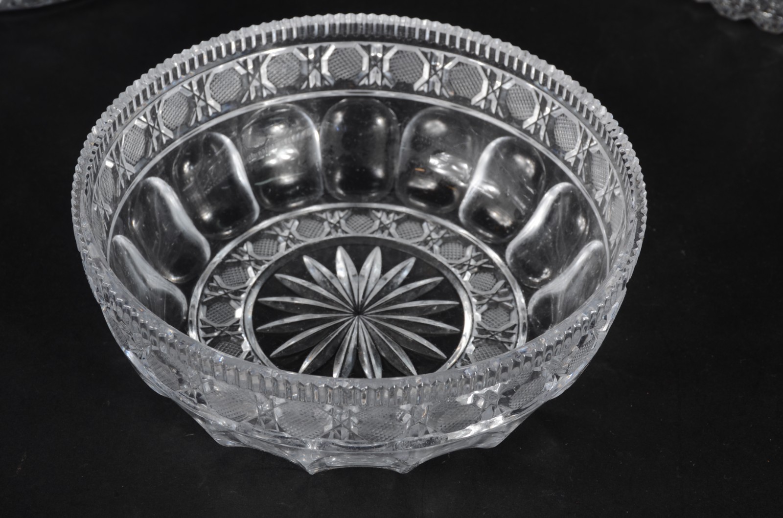 Três bowls de vidro/cristal lapidado. - foto 5 de 6