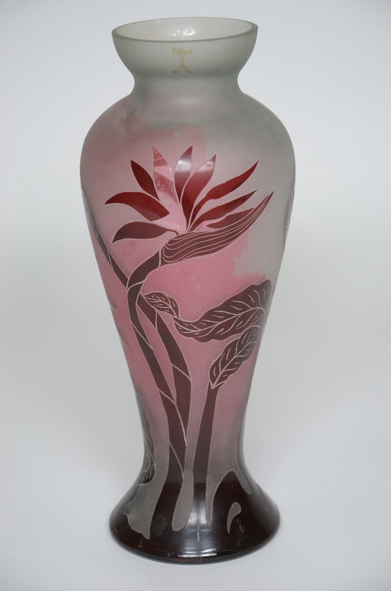 RAVAGNANI - Vaso de pasta de vidro. Altura 39 cm. - foto 1 de 2