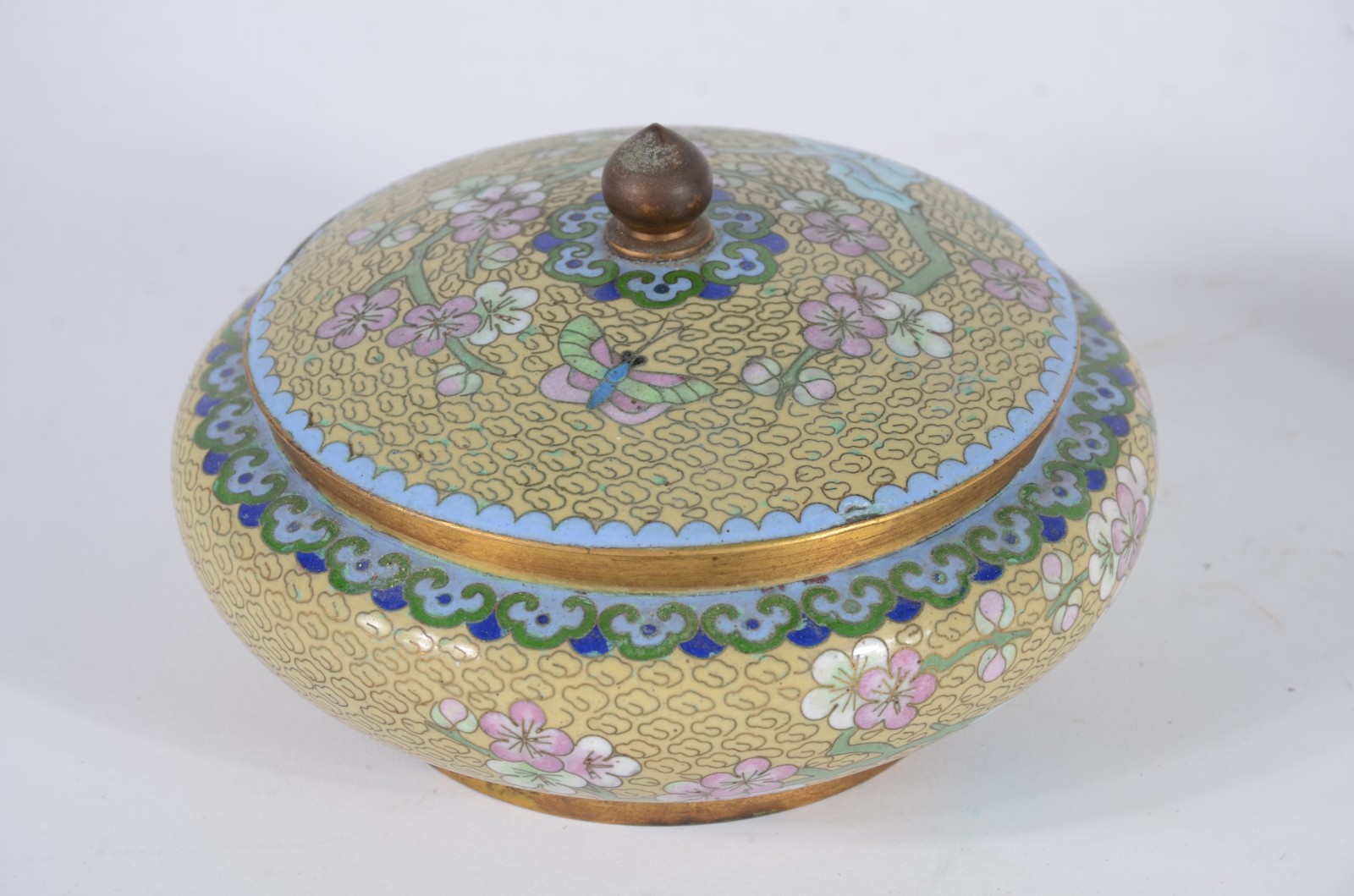 Cinco peças diversas orientais, sendo: bomboniere e pato de cloisoné... - foto 5 de 10