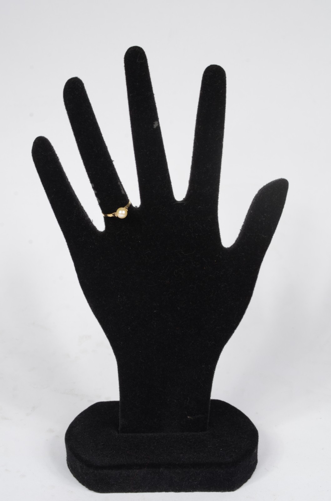 Anel de ouro 18 k., com perola. Aro 17. (Por motivos de segurança a... - foto 4 de 5