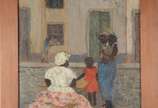 Olga Mary Pedrosa (1891-1963), Vendedora de Pas... - Óleo sobre tela.