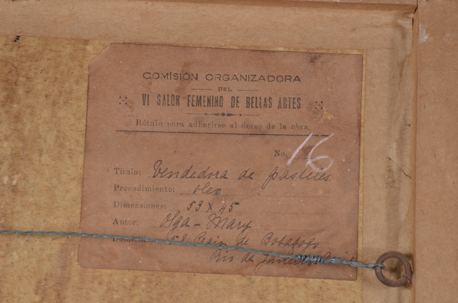 Olga Mary Pedrosa (1891-1963), Vendedora de Pastéis - foto 5 de 6