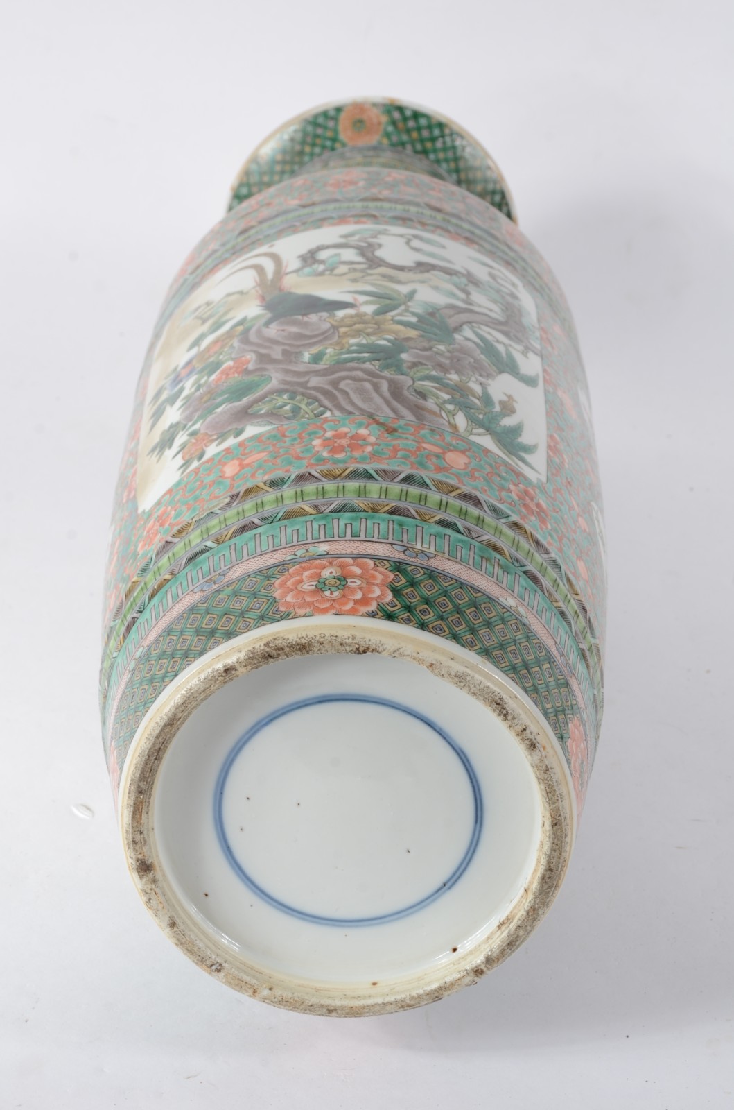 Grande vaso de porcelana chinesa, esmaltes da família verde... - foto 5 de 5