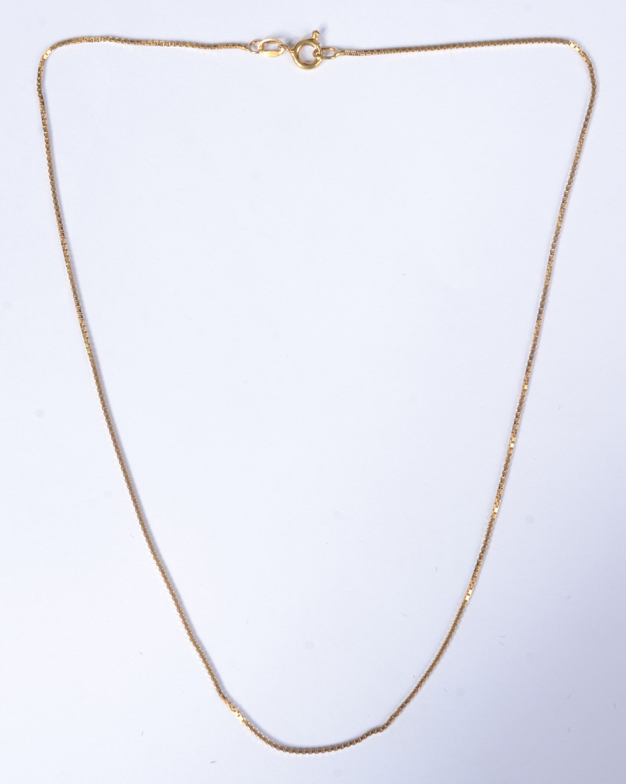 Colar veneziano em ouro 18 k., contraste 750 mls. Aro 17. (Por... - foto 1 de 5