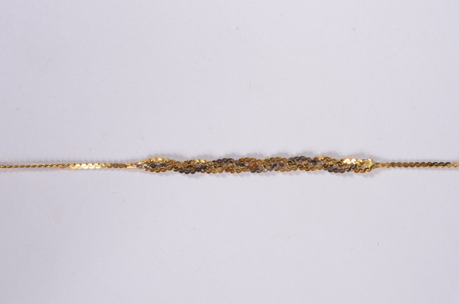 Pulseira de ouro 18 k., contraste 750 mls. (Por motivos de segurança... - foto 1 de 5