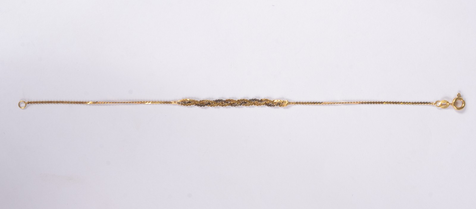 Pulseira de ouro 18 k., contraste 750 mls. (Por motivos de segurança... - foto 3 de 5