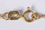 Colar com crucifixo de ouro 18 k., contraste 75... - Colar com crucifixo de ouro 18 k., contraste 750 mls. (Por motivos de segurança a peça não se encontra na loja).