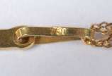 Colar com crucifixo de ouro 18 k., contraste 75... - Colar com crucifixo de ouro 18 k., contraste 750 mls. (Por motivos de segurança a peça não se encontra na loja).