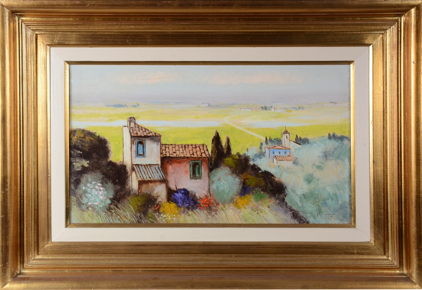  Domenico Lazzarini (1920-1987), Paisagem com Casário - foto 2 de 4