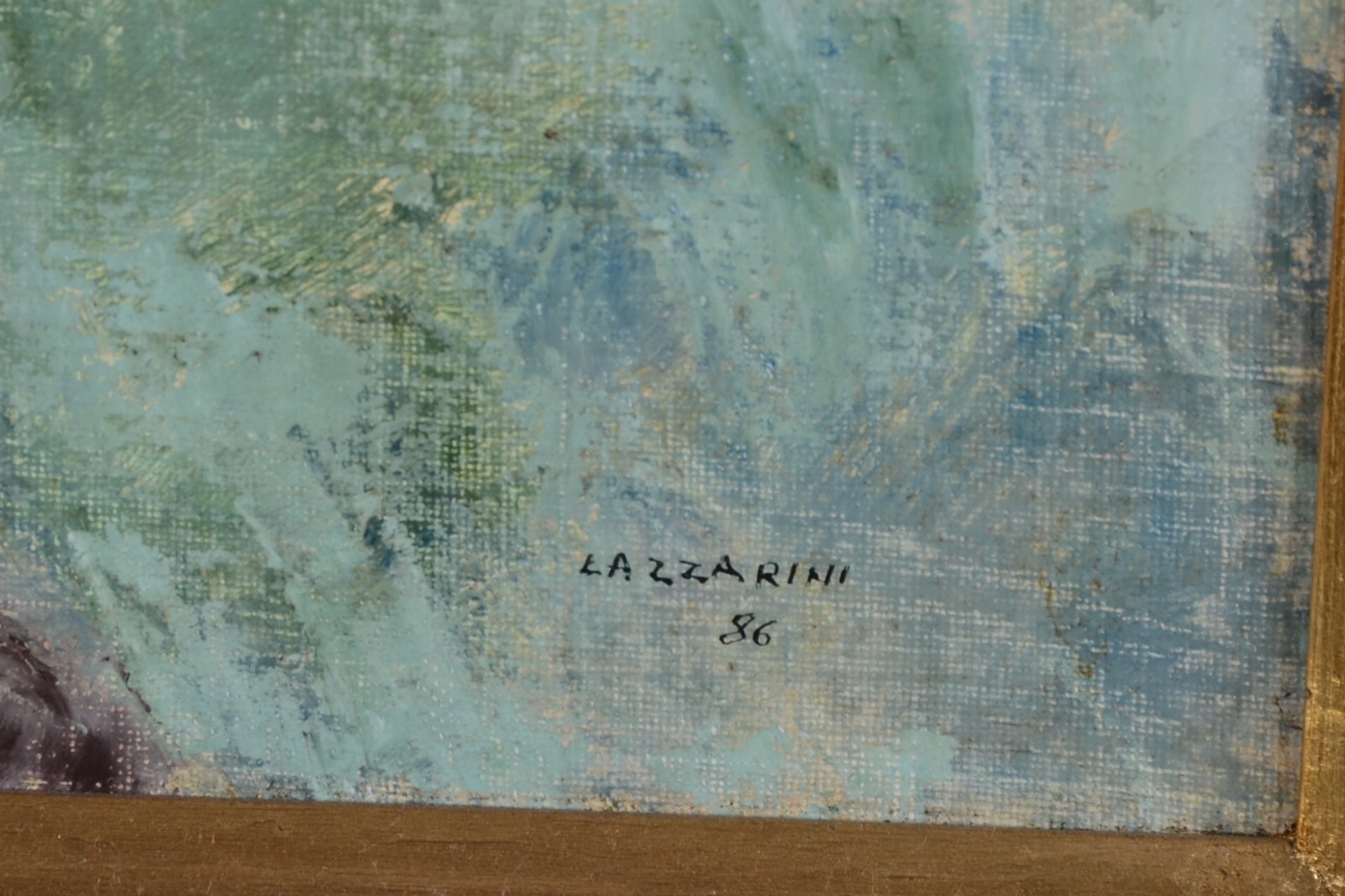  Domenico Lazzarini (1920-1987), Paisagem com Casário - foto 3 de 4