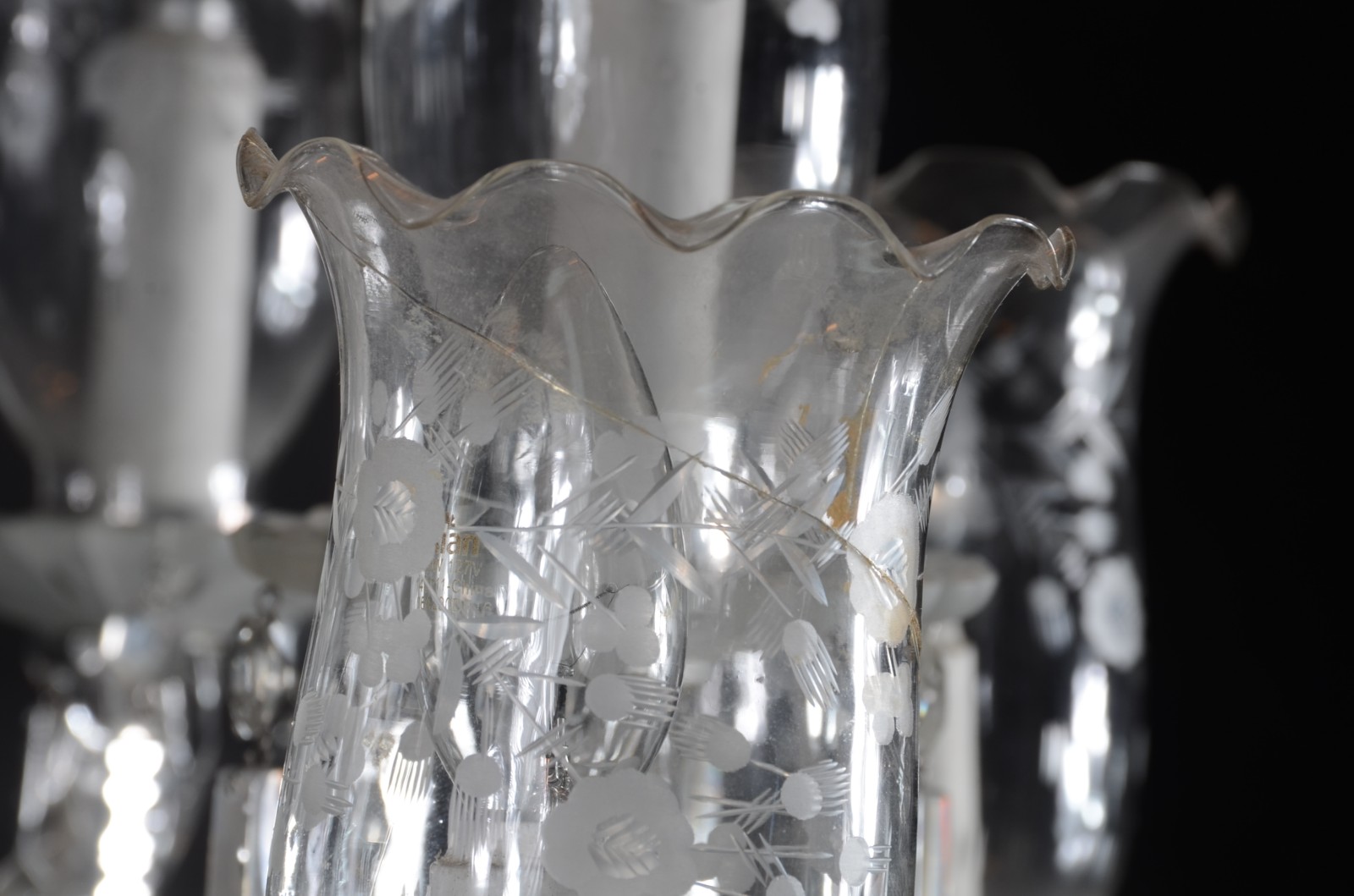 Lustre para 12 luzes de cristal com pingentes e contas de cristal... - foto 7 de 9