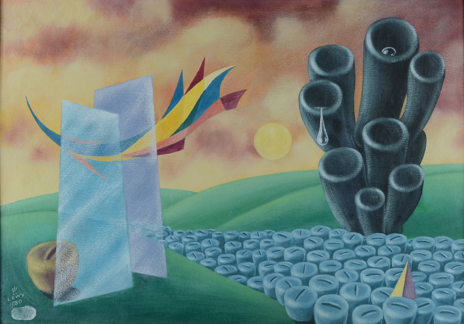 Walter Lewy (1905-1995), Composição Surrealista - foto 1 de 4