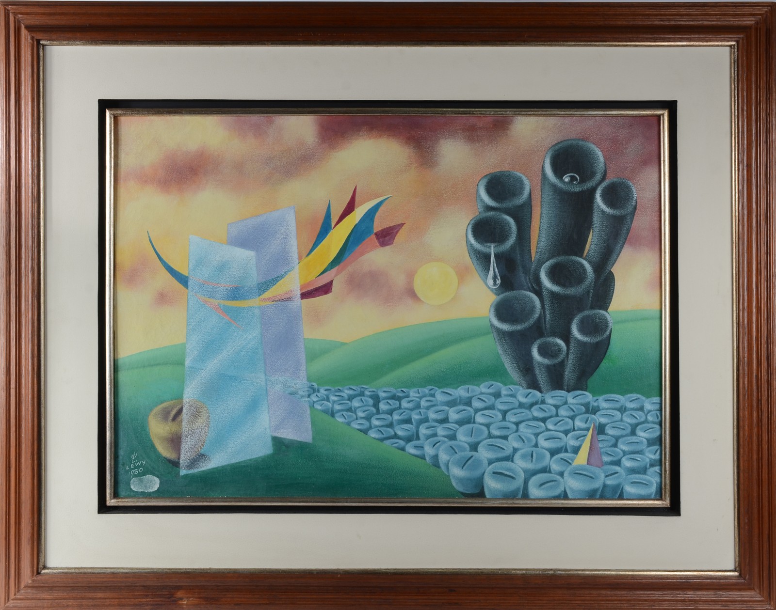 Walter Lewy (1905-1995), Composição Surrealista - foto 2 de 4
