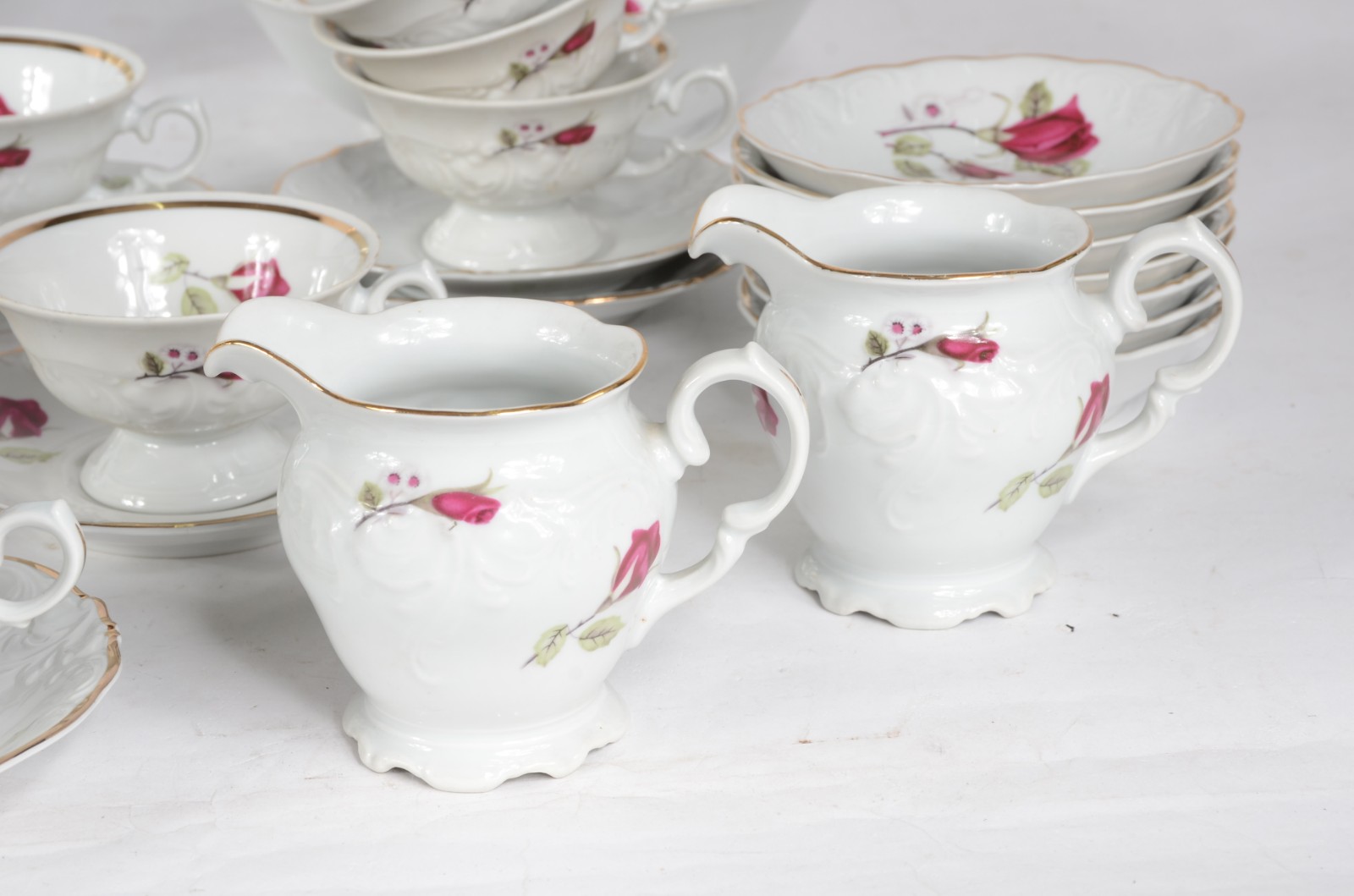 Aparelho de jantar e chá de porcelana polonesa - Wawel, na cor branca... - foto 5 de 10
