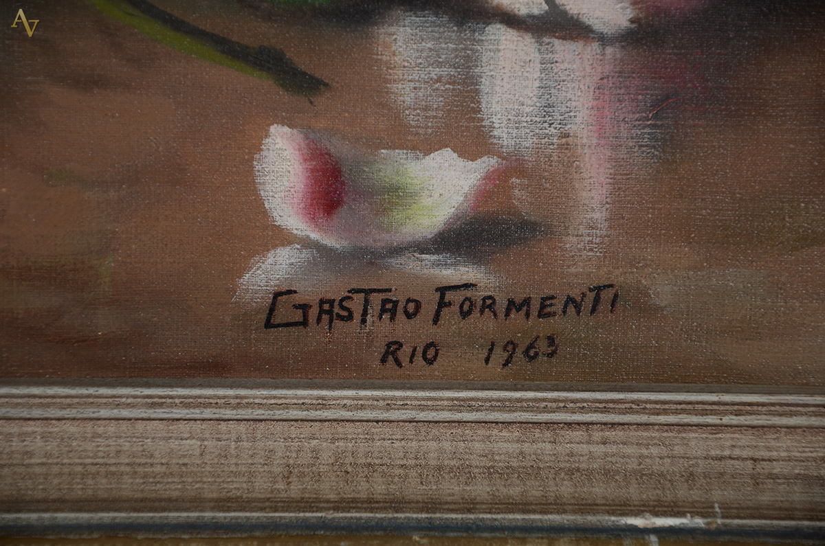 GASTÃO FORMENTI - Flores - ost - 50 x 70 - foto 3 de 3