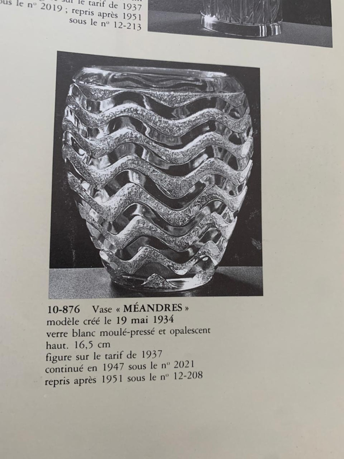 René Lalique (1860-1945), "Méandres" Vase - foto 6 de 7
