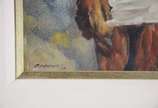 GLAUCO CHAVES ( 1921), Figura - Óleo sobre tela. Datado 1977.