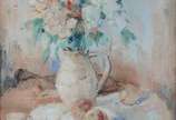 Manoel Santiago (1897-1987), Vaso de Flores - Óleo sobre tela.