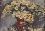 Leopoldo Gotuzzo (1887-1983), Flores - Óleo sobre tela. Datado 1956.