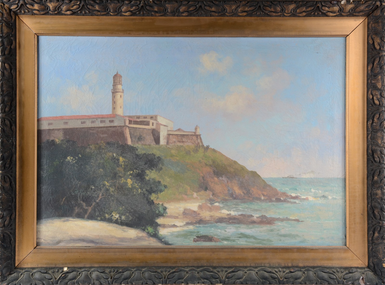 Sem assinatura, Recanto de praia com farol - foto 2 de 4