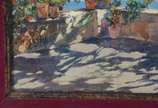 Ilio Giannaccini (1897/1968), Varanda em Capri,... - Óleo sobre madeira.