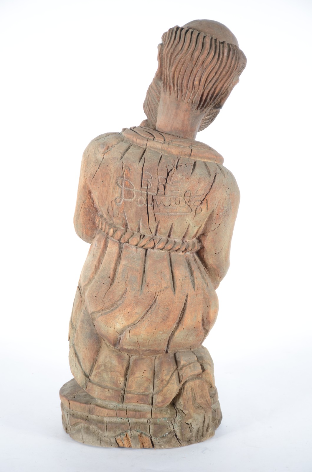 Arte Popular - Escultura de madeira entalhada representando São... - foto 8 de 10