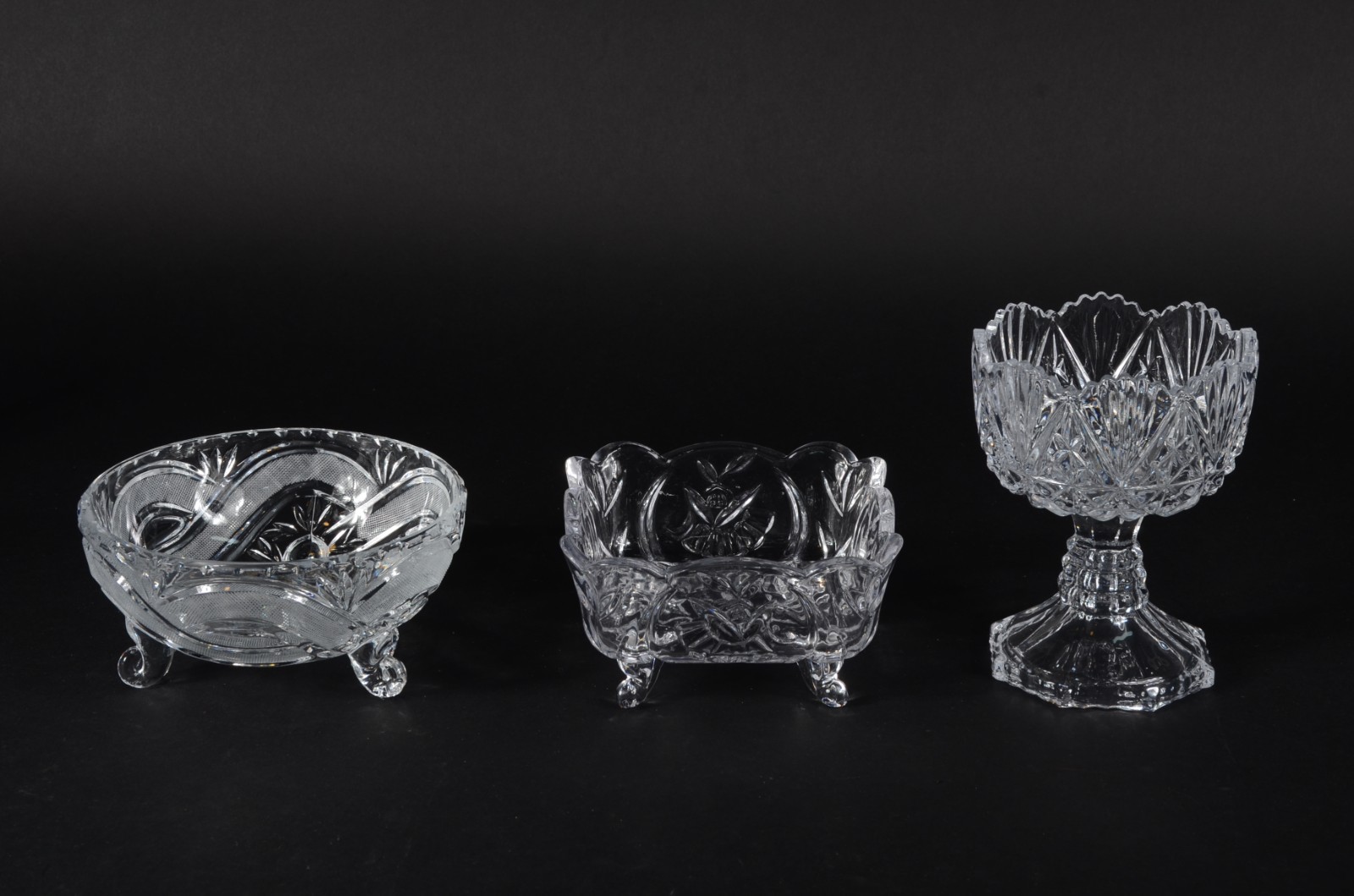 Três bombonieres de cristal europeu lapidado - foto 2 de 6