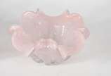 Par de bowls de vidro decorativo na cor rosa. - Par de bowls de vidro decorativo na cor rosa.